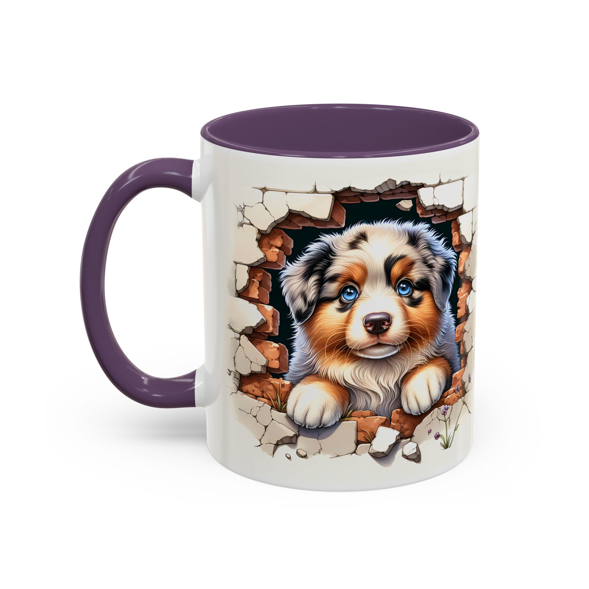 Cute Puppy Accent Coffee Mug - Perfect Gift for Dog Lovers, Unique Pet Lover Mug, Mother’s Day, Birthday, Home Decor