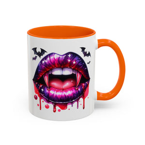 Gothic Vampire Coffee Mug, Halloween Mug, Dark Aesthetic, bats, Spooky Home Decor, Unique Coffee Cup