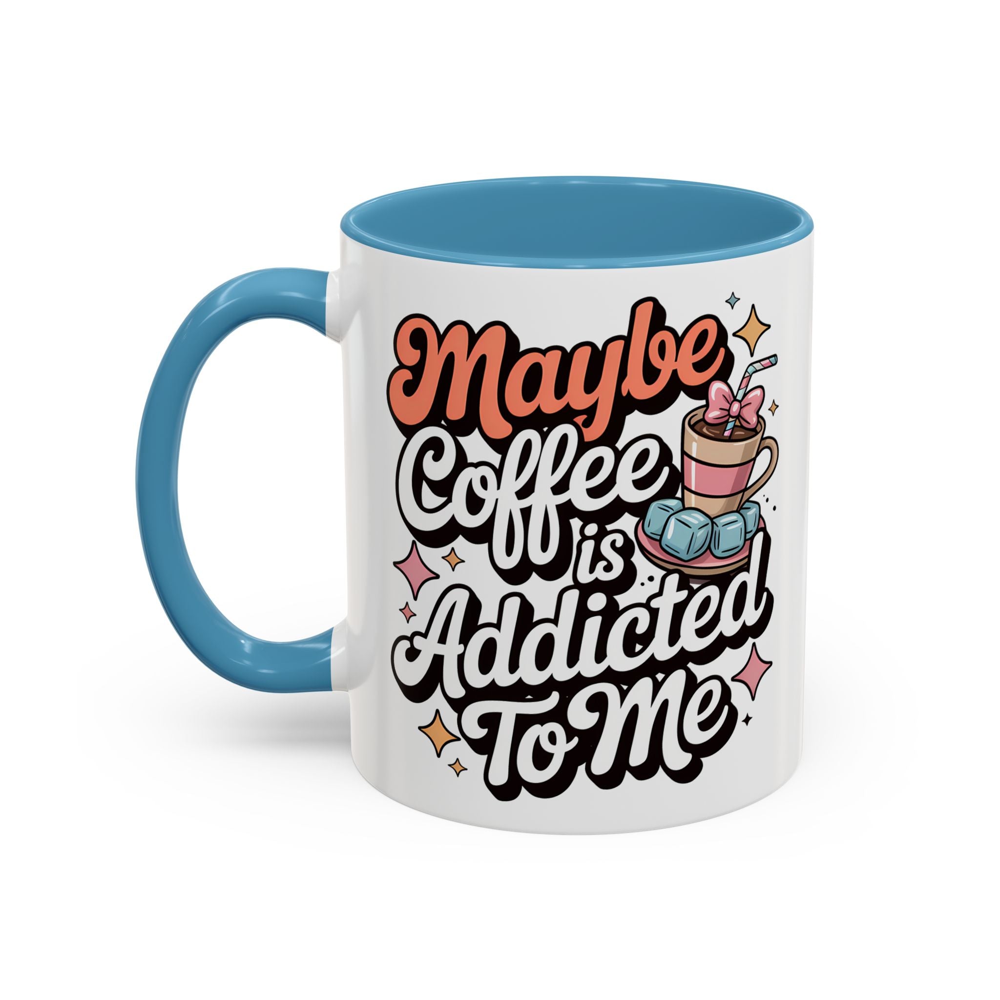 Coffee Addict Accent Mug - Fun Design for Coffee Lovers