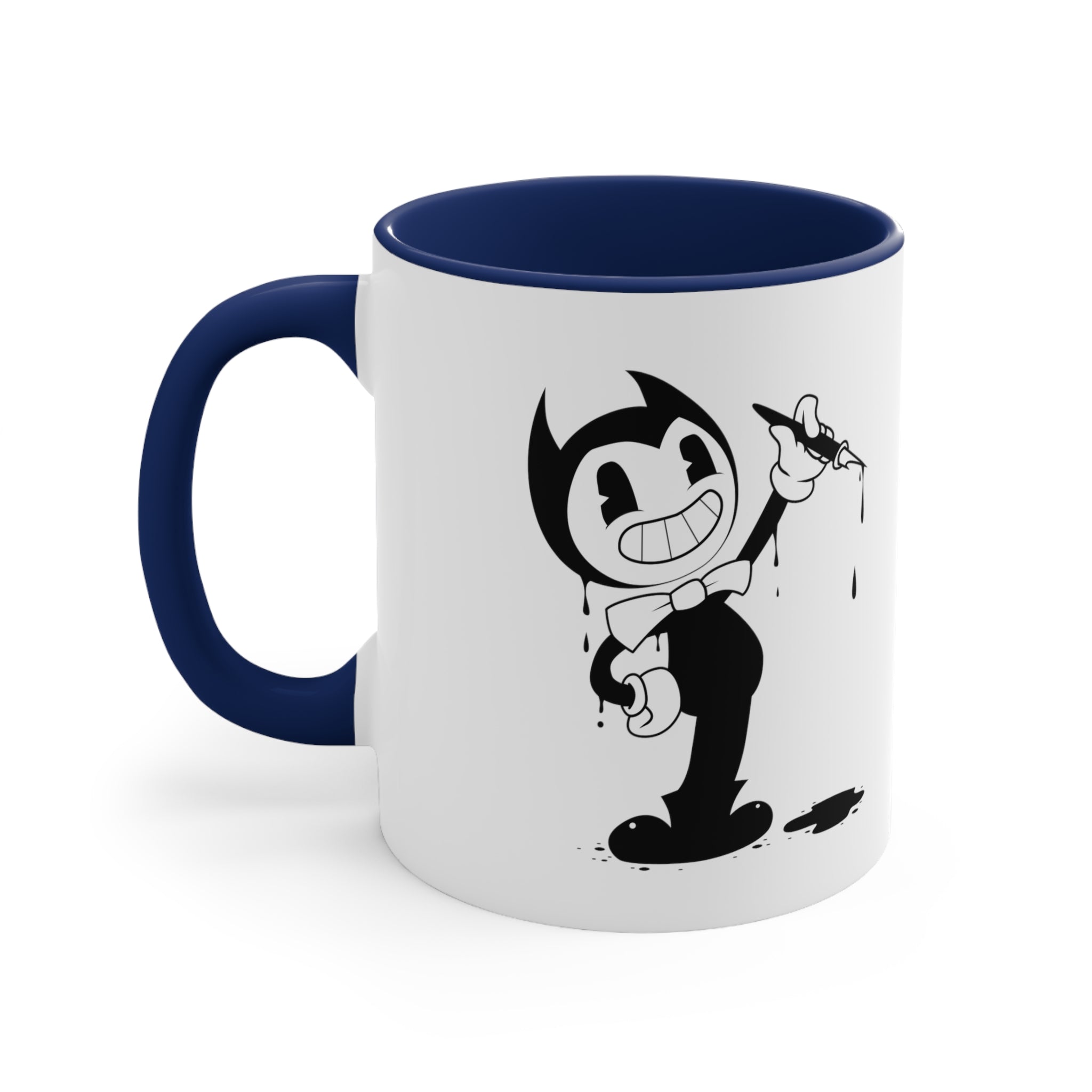 cartoon ink pen Accent Coffee Mug, 11oz