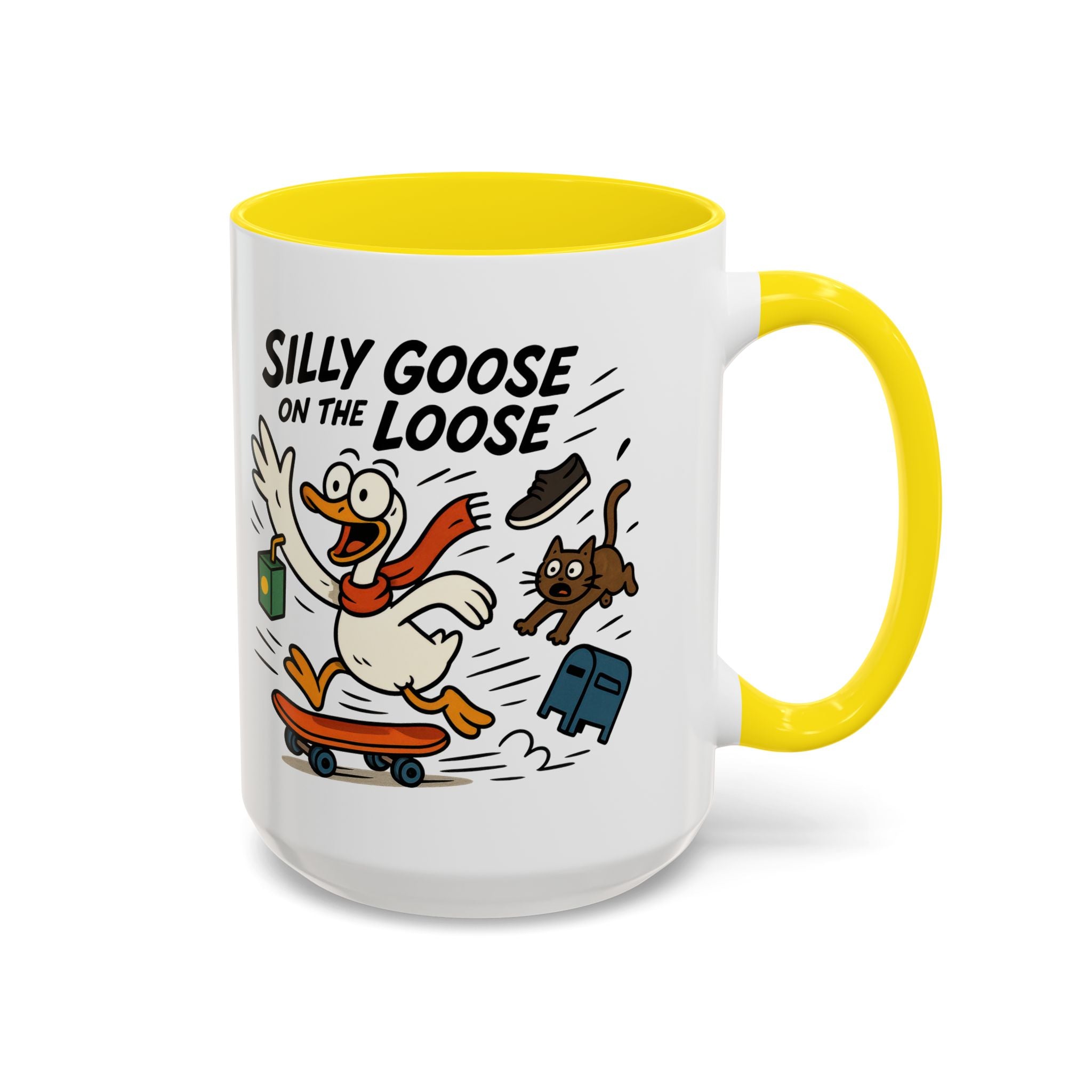 Silly Goose Coffee Mug - Fun Gift for Animal Lovers, Quirky Desk Decor, Inspirational Drinkware, Home & Office Tea Cups