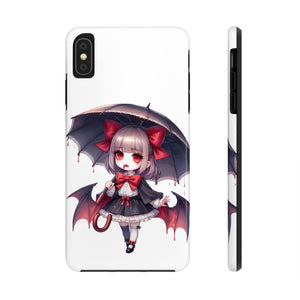 vampire girl horror art Tough Phone Cases