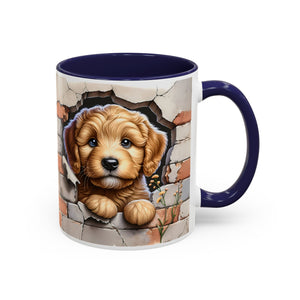 Cute Dog Accent Coffee Mug - Perfect Gift for Pet Lovers, Animal Lovers, Home Decor, Coffee Lovers, Unique Kitchenware