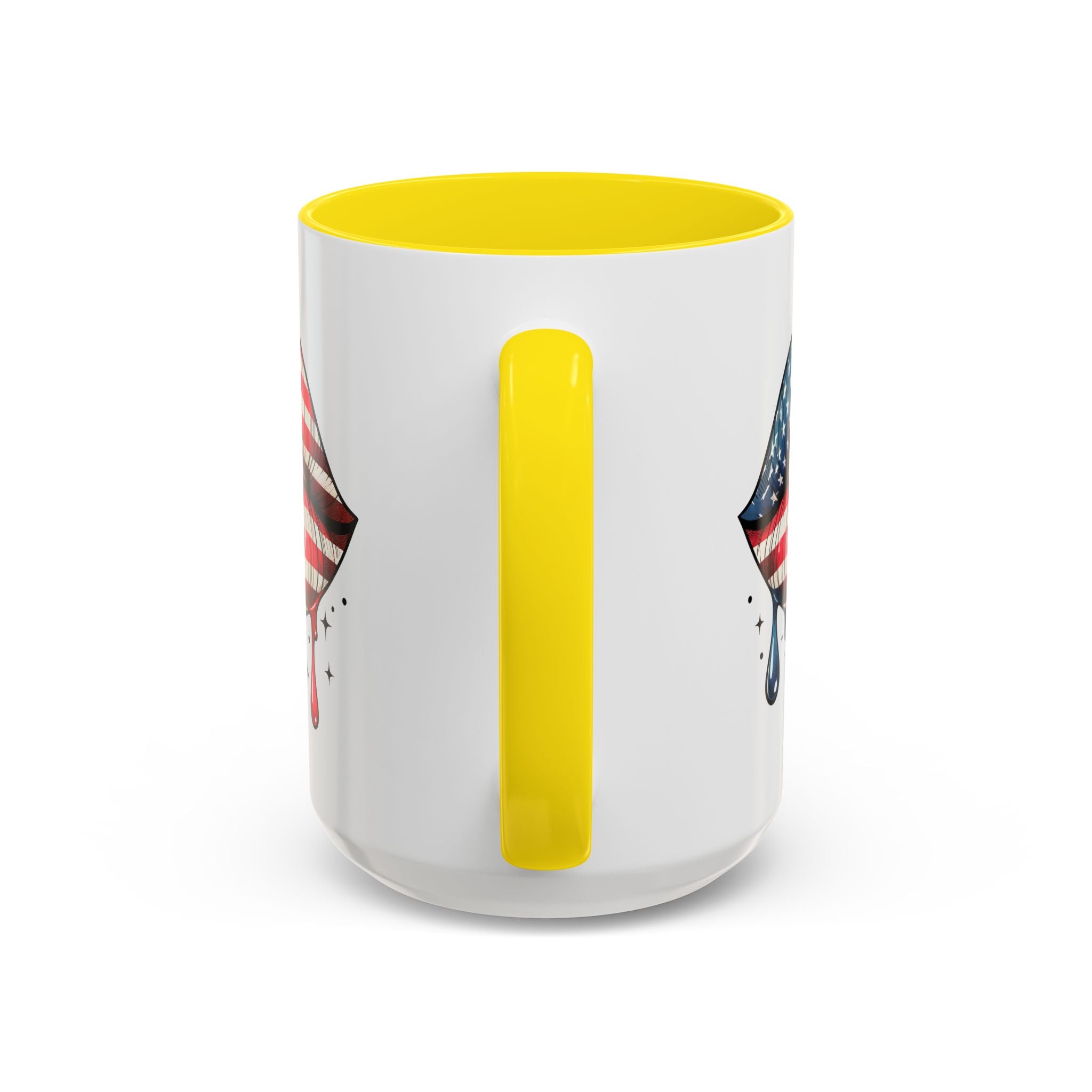 Patriotic Lip Print Coffee Mug – 11oz & 15oz
