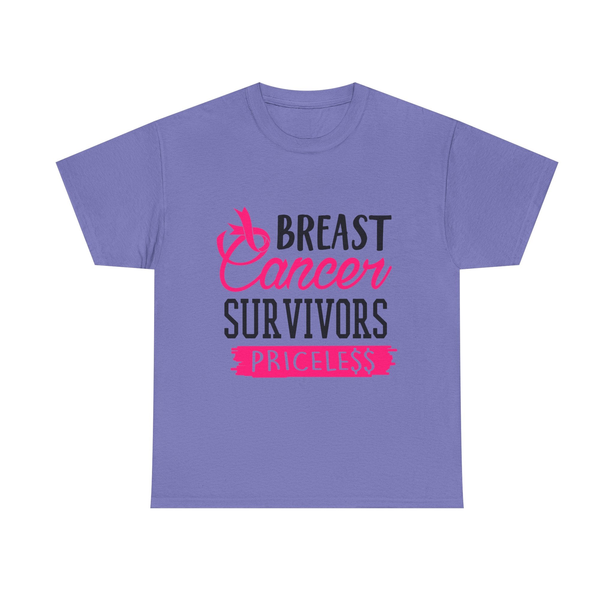 Breast Cancer Survivor Tee, Inspirational Shirt, Unisex Heavy Cotton Tee, Support Breast Cancer Awareness, Gift for Survivors