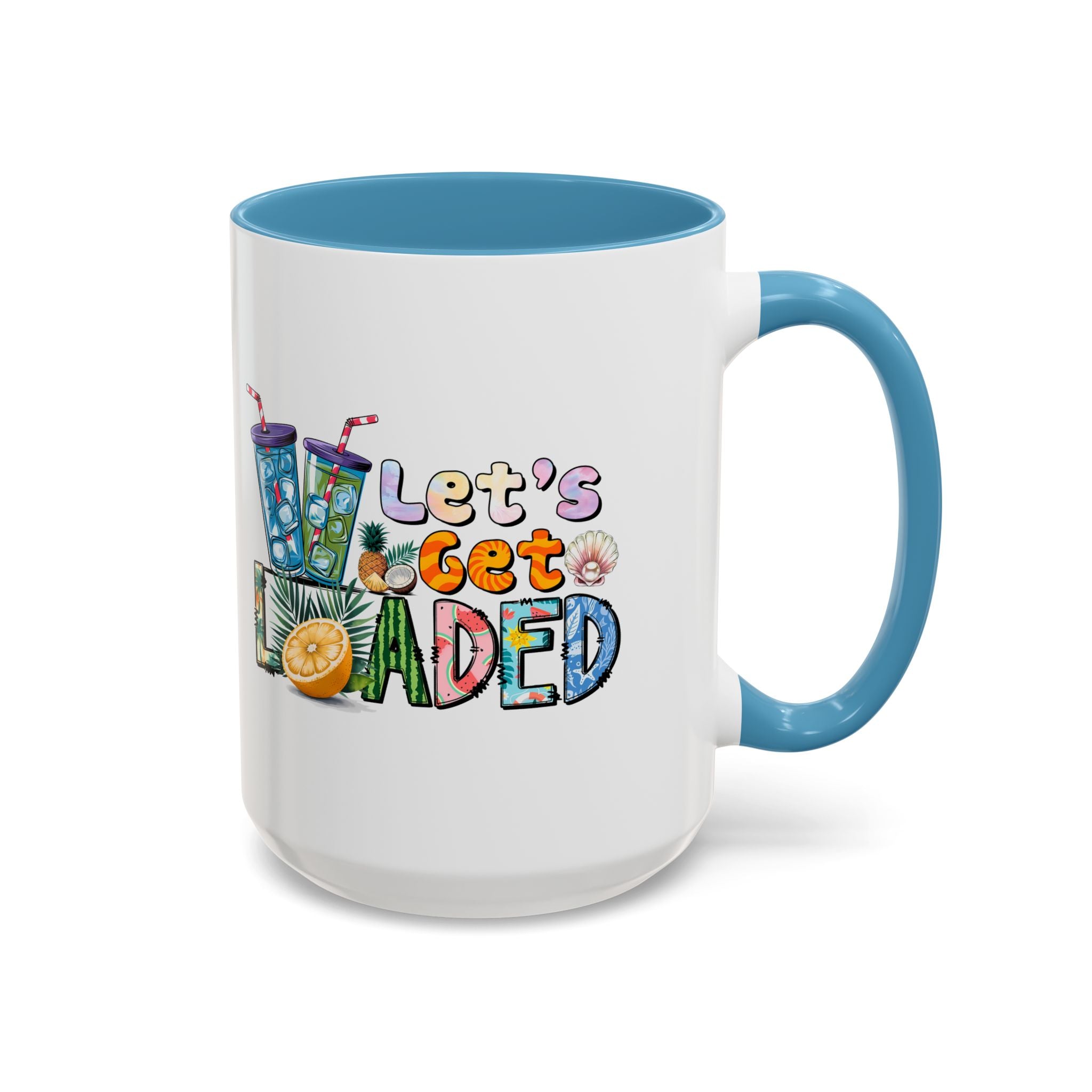 Colorful 'Let's Get Loaded' Coffee Mug - Fun Drinkware for Parties & Gatherings