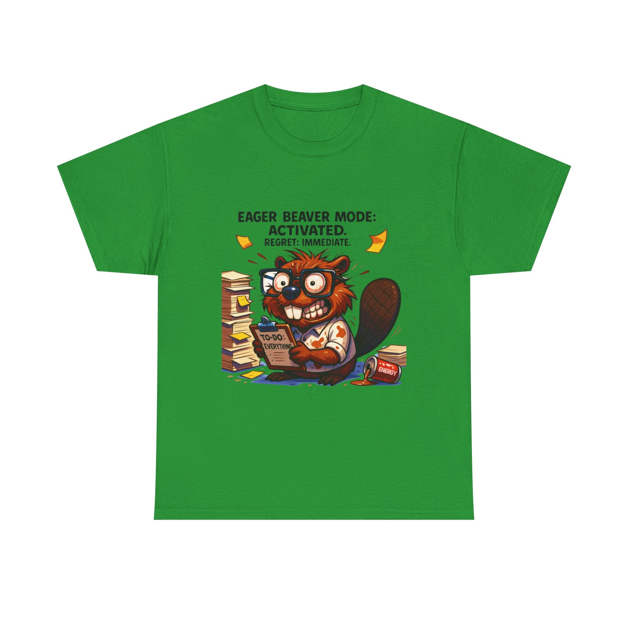 Eager Beaver Unisex Tee: Fun Gift for Book Lovers, Cozy Casual Wear, Quirky Graphic Tee, Perfect for Reading Festivals, Birthday Gift