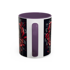 Gothic Vampire Rose Coffee Mug | Perfect for Halloween, Unique Gift, Dark Aesthetic, Gothic Decor, Horror Collectible