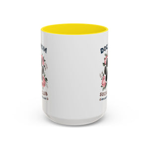 Dog Mom Coffee Mug - Life is Better with a Dog, Pet Lover Gift, Floral Paw Print Mug, Dog Mom Gift, Personalized Dog Mom Mug
