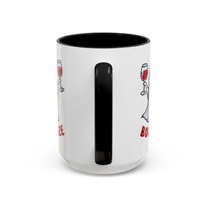 Boozy Ghost Accent Coffee Mug | Funny Halloween Tea Cup, Spooky Gift, Halloween Decor, Ghost Mug for Parties, Unique Drinkware