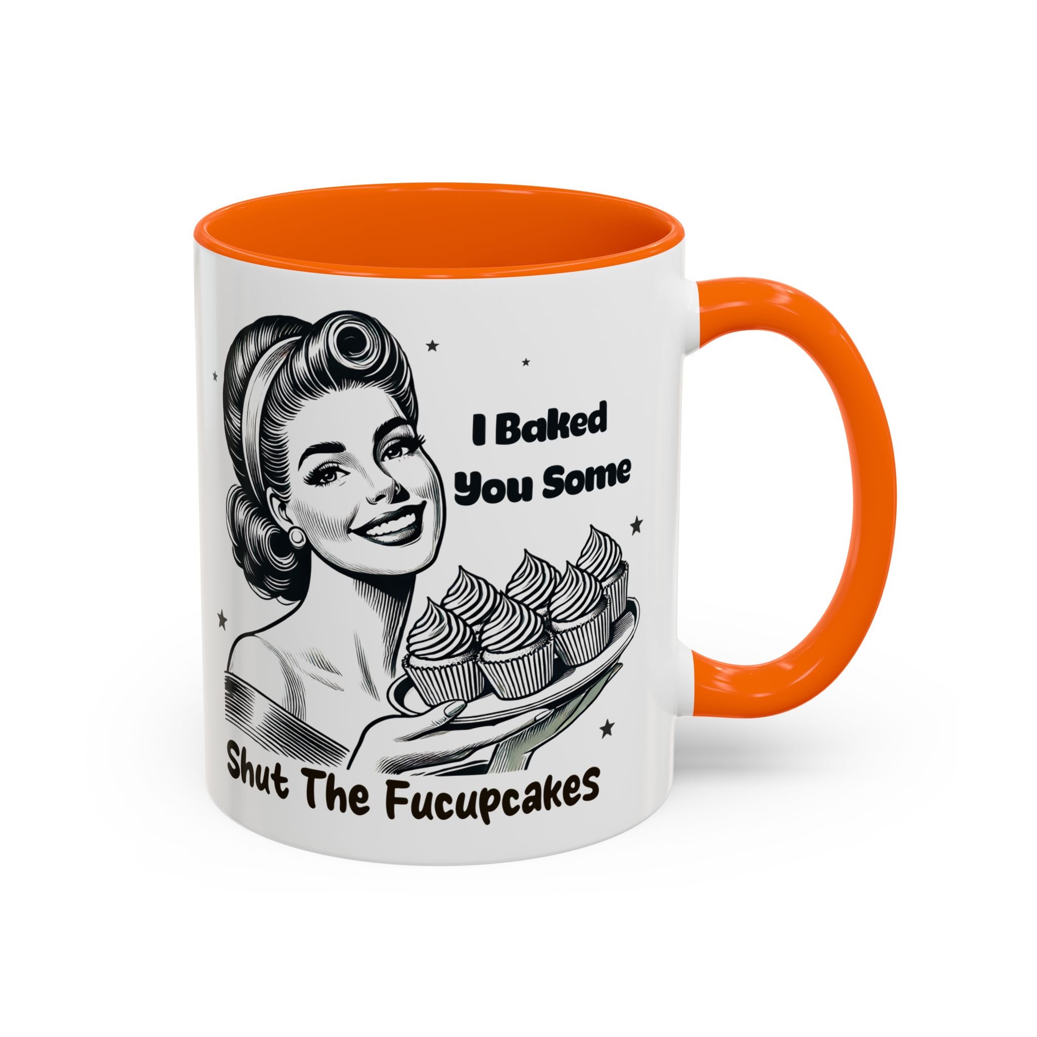 Coffee Mug - "I Baked You Some - Shut The Fucupcakes" Retro Baking Humor
