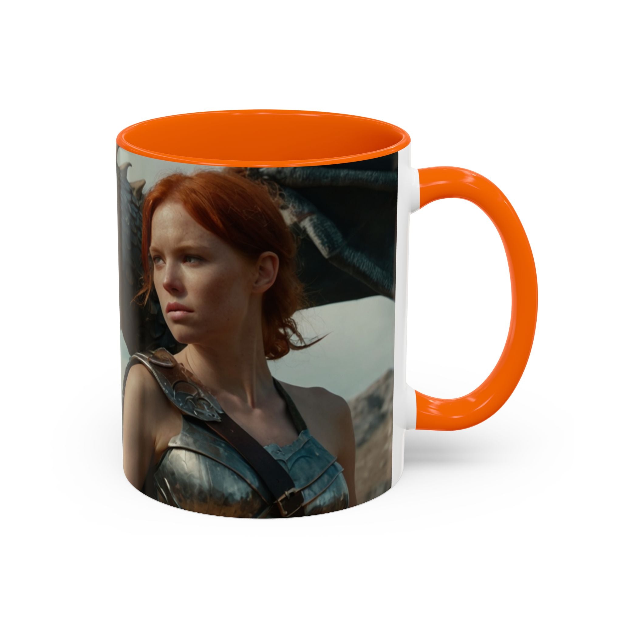 Dragon warrior Fantasy-Themed Accent Coffee Mug gothic