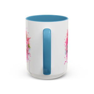 Pink Ribbon Healing Coffee Mug | Support Cancer Awareness | Inspirational Gift | Breast Cancer Support | 11oz & 15oz Options
