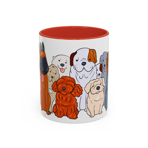 Cute Dog Breed Accent Coffee Mug, Pet Lover Gift, Canine Mug, Gifts for Dog Owners, Puppy Lover Mug