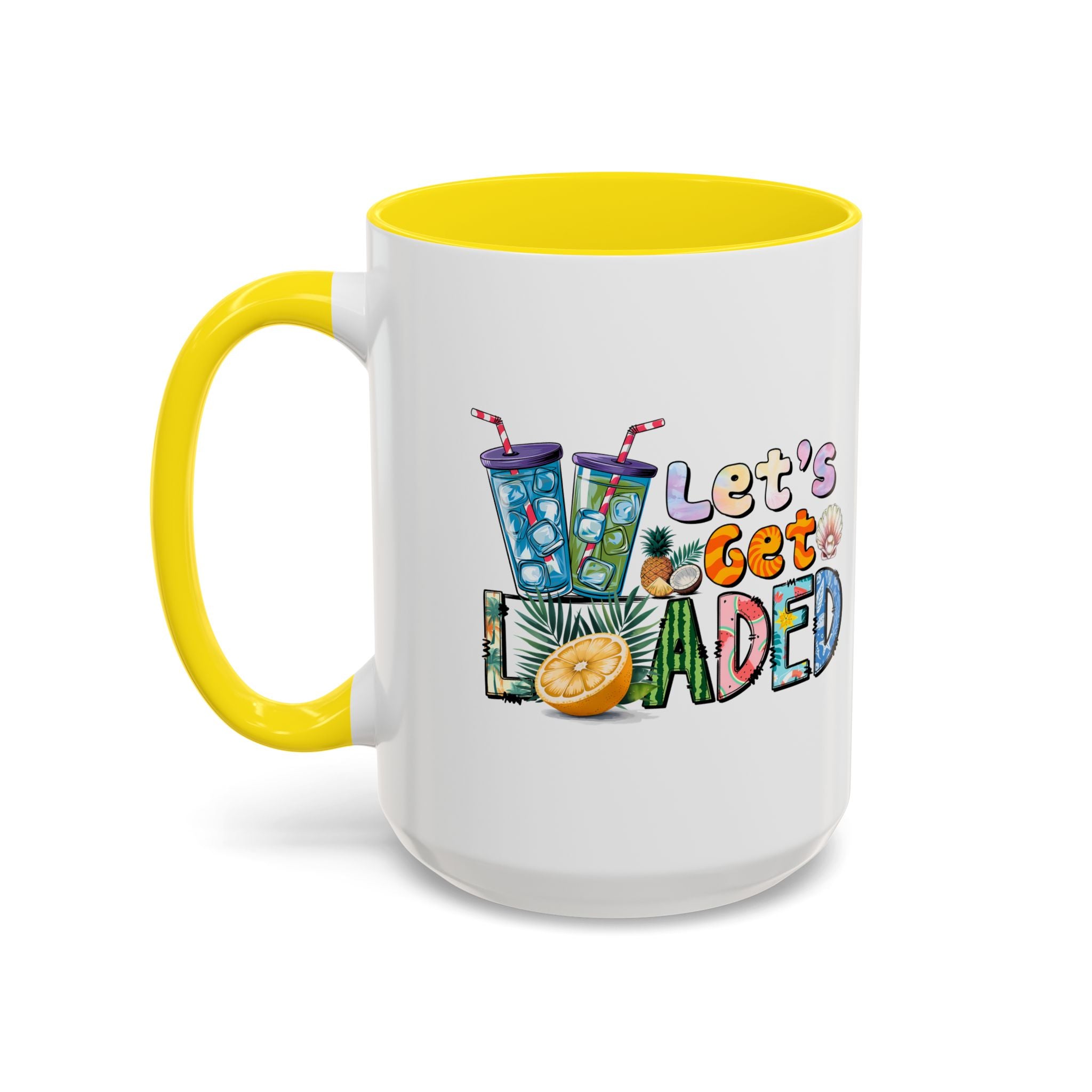 Colorful 'Let's Get Loaded' Coffee Mug - Fun Drinkware for Parties & Gatherings