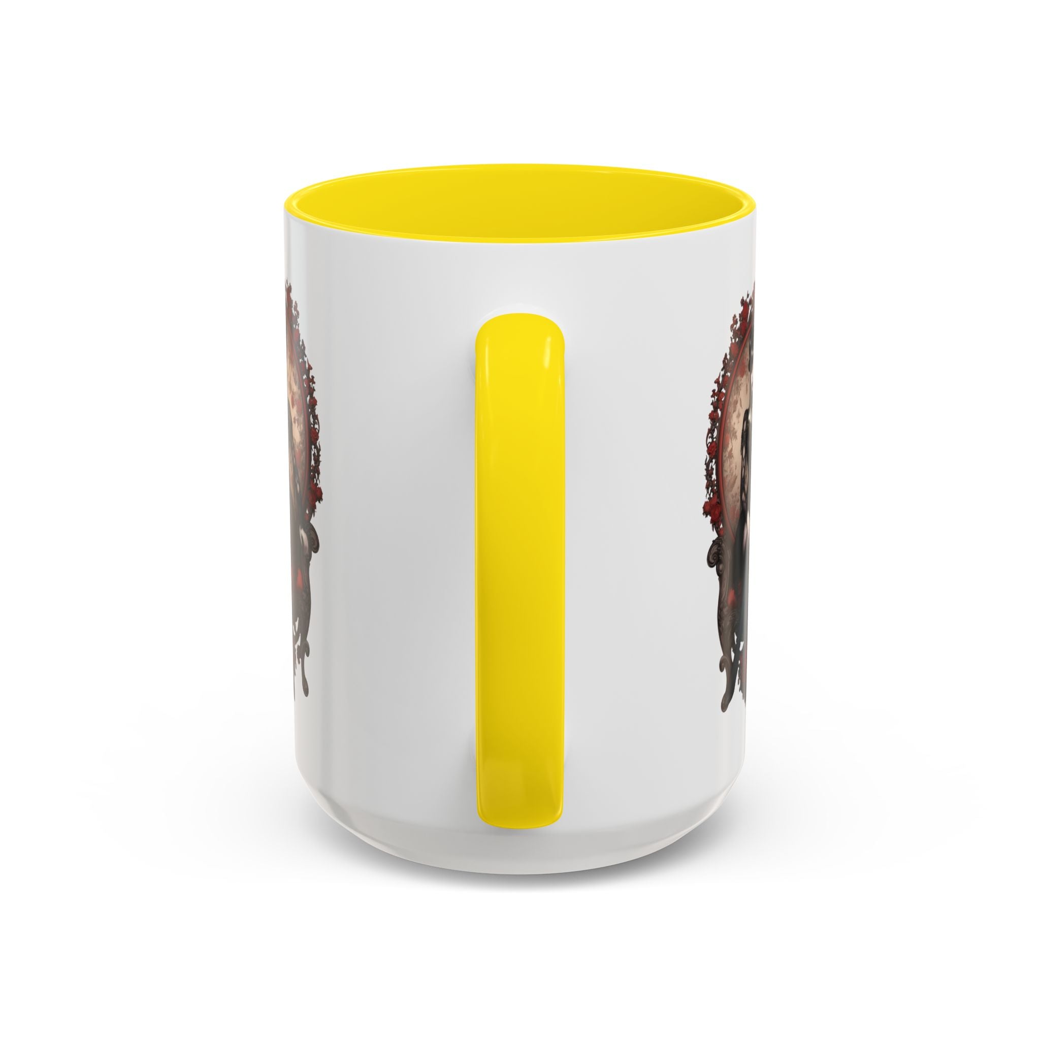 Gothic Elegance Coffee Mug - Unique Black Accent Mug for Witchy Vibes, Perfect Gift for Halloween, Goth Decor, Coffee Lovers, & Spooky