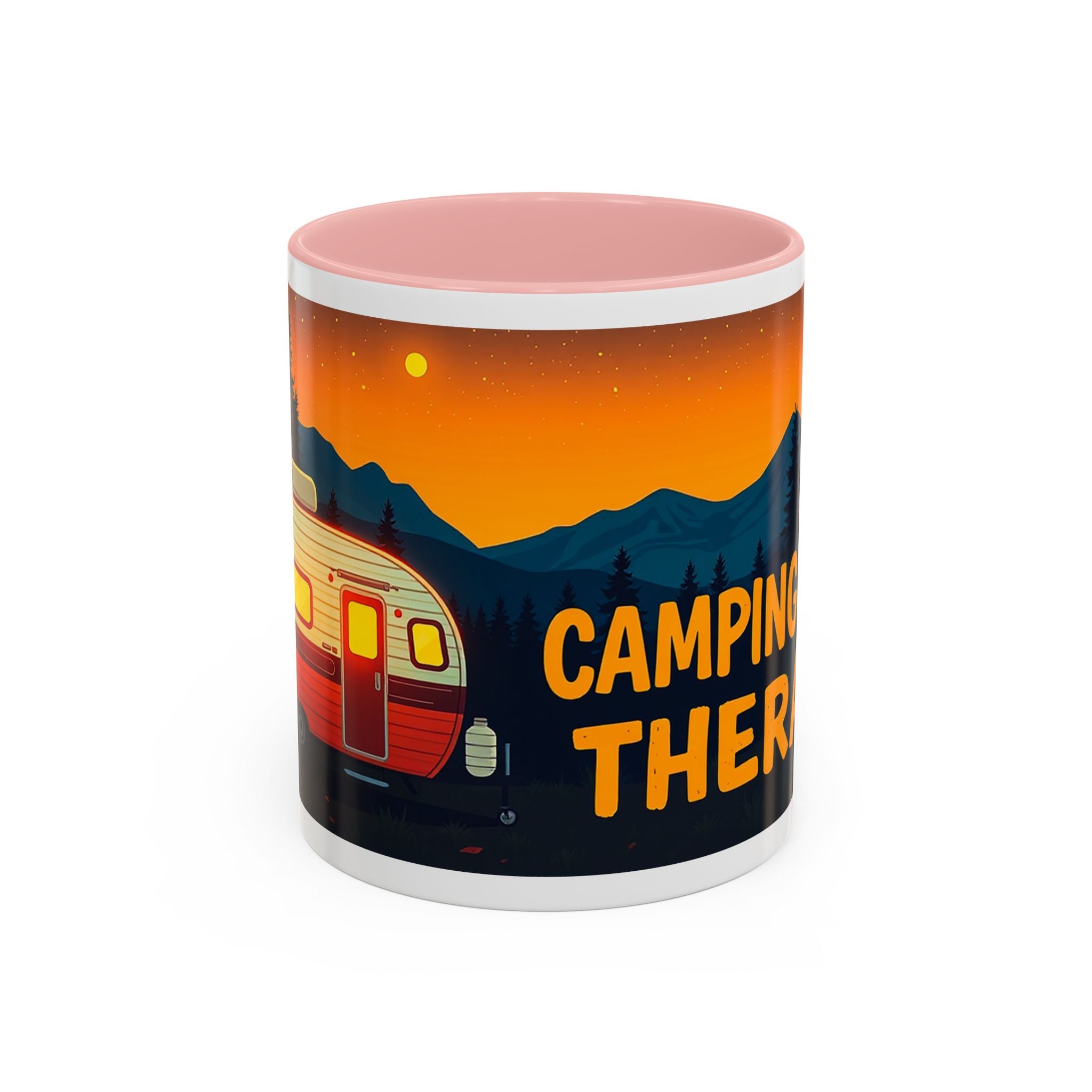 Camping Therapy Mug - Adventure Lover's Coffee Cup, Gift for Campers, Hiking Drinkware, Outdoorsy Coffee Mug, Nature Lover's Cup