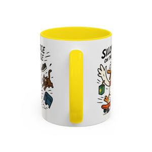Silly Goose Coffee Mug - Fun Gift for Animal Lovers, Quirky Desk Decor, Inspirational Drinkware, Home & Office Tea Cups
