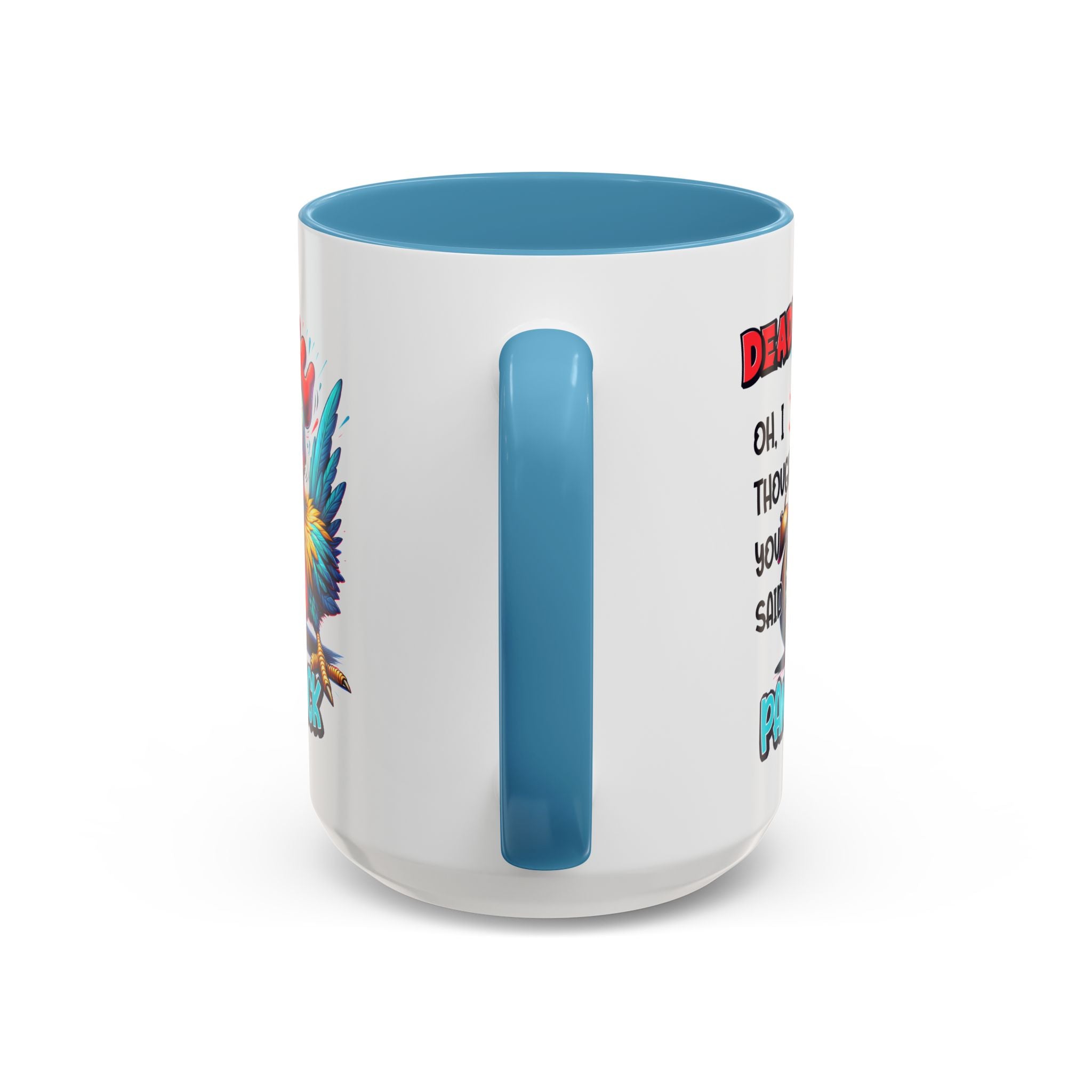 Funny Panic Attack Coffee Mug, Quirky Rooster Mug for Stress Relief, Gift for Teachers, Office Humor, Coworker Gift, Fun Coffee Cup