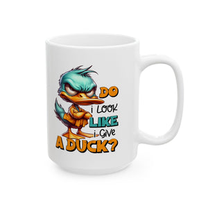 funny duck attitude coffee  Mug for Coffee Lovers, Funny Gift, Tea Mug, Cartoon Character Mug, Unique Kitchen Decor
