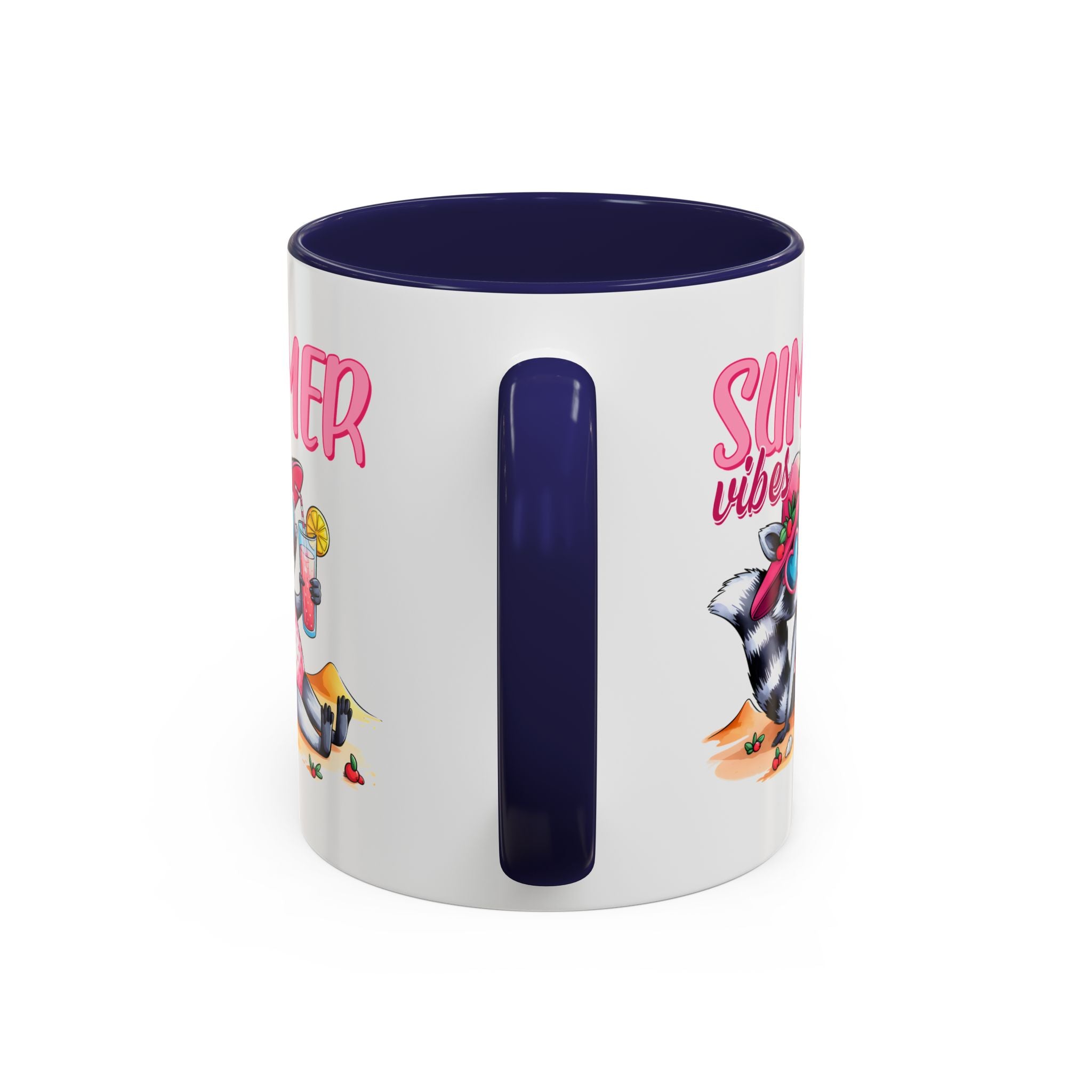 Summer Vibes Accent Coffee Mug - Fun & Colorful Design for Relaxing Moments