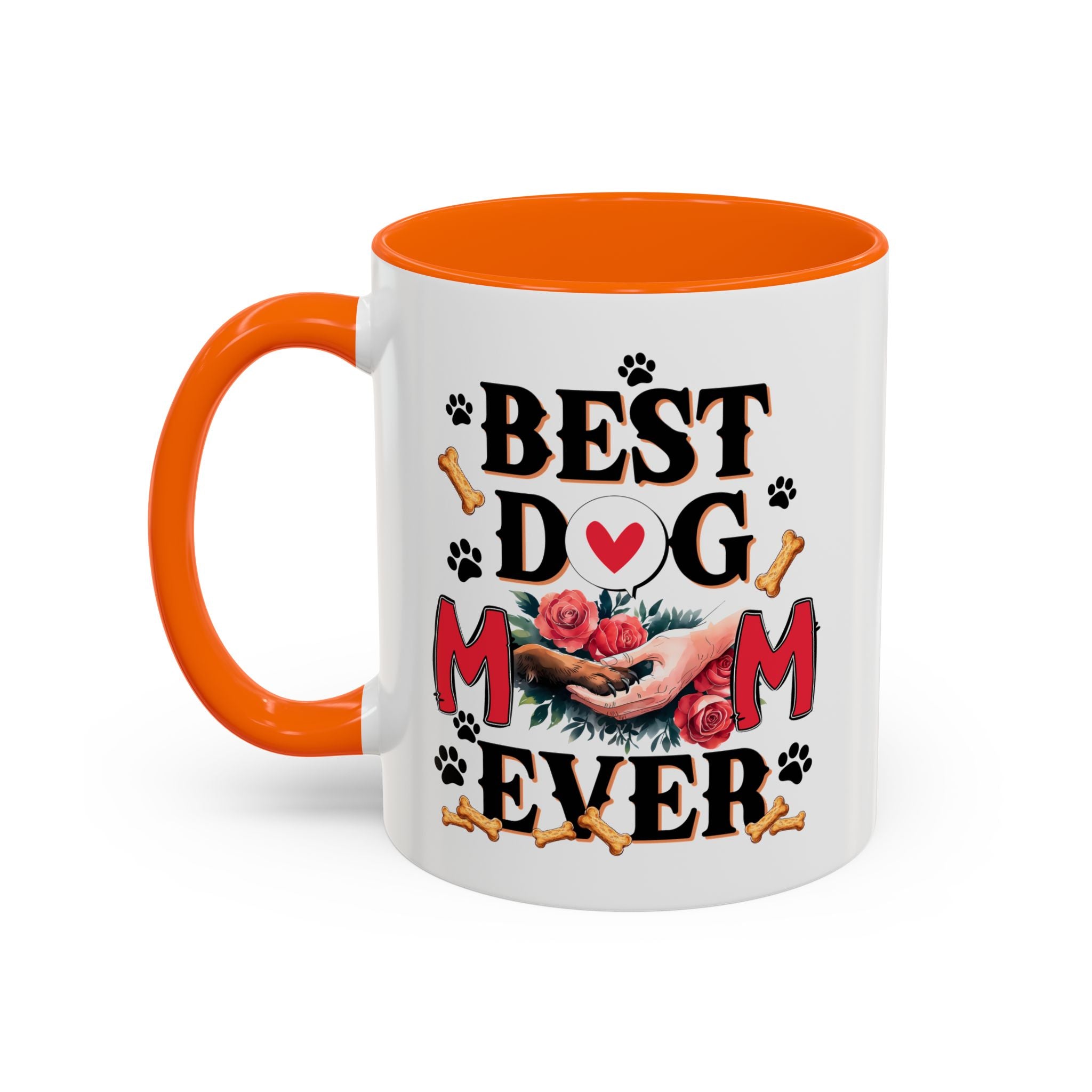 Best Dog Mom Ever Coffee Mug - Perfect Gift for Dog Lovers, Pet Moms, Animal Lovers, Dog-Themed Kitchen Decor, Best Friend Gift