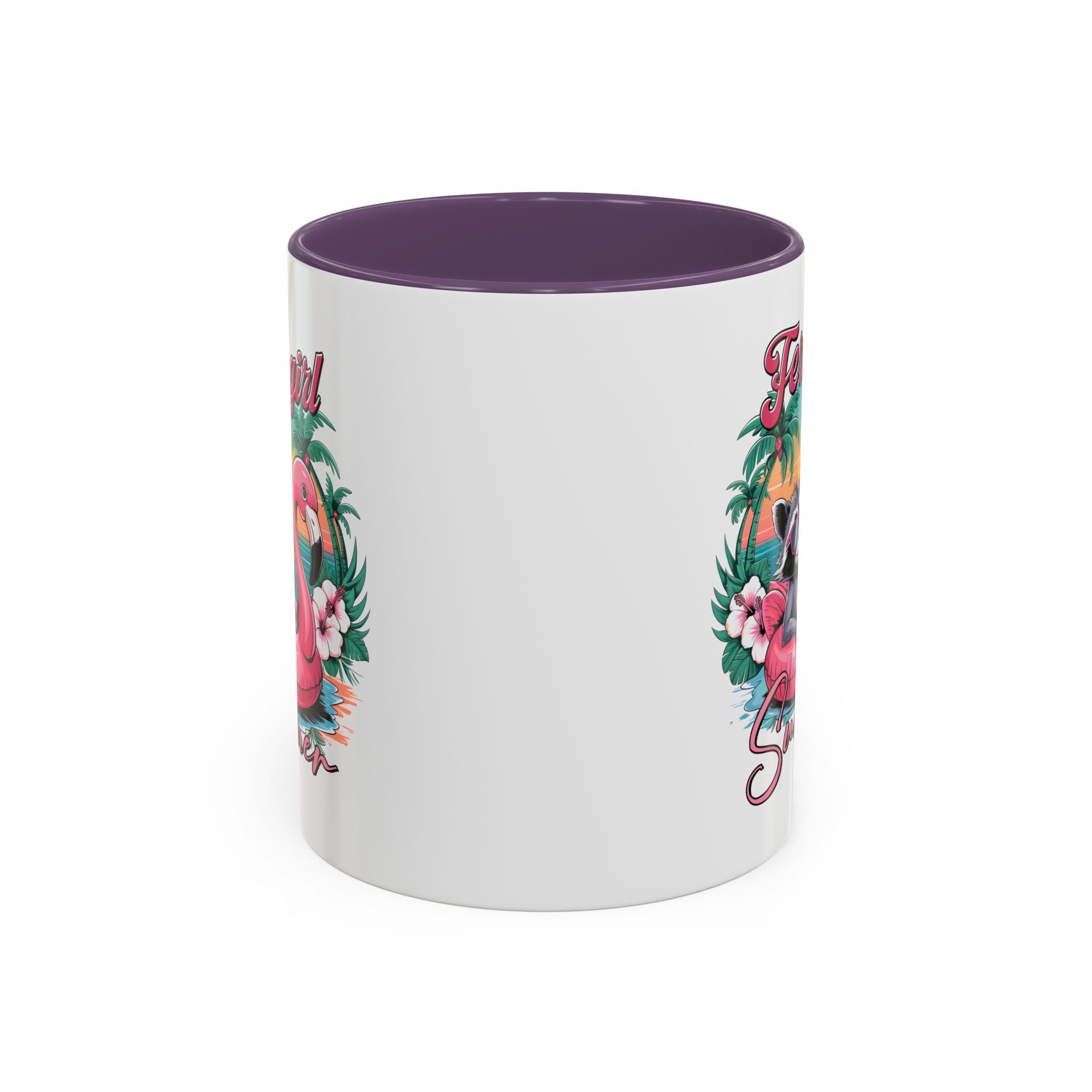 Feral Girl Summer Coffee Mug - Accent Design for Animal Lovers