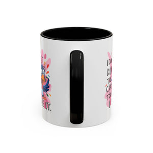 Funny attitude Travel Mug - "I Don't Just Ride the Crazy Train, I Drive It" - Colorful Bird Design