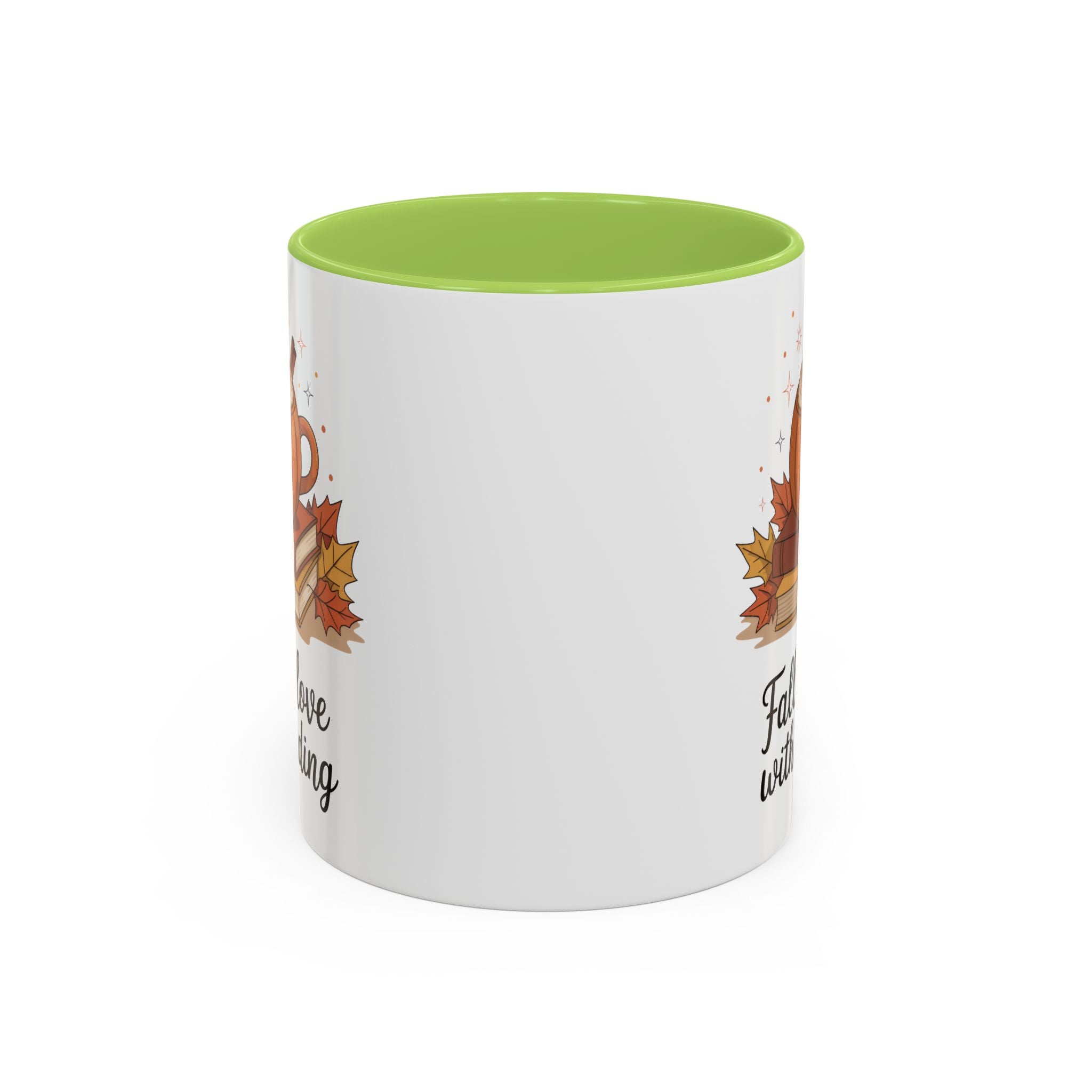 Fall-Themed Coffee Mug for Book Lovers