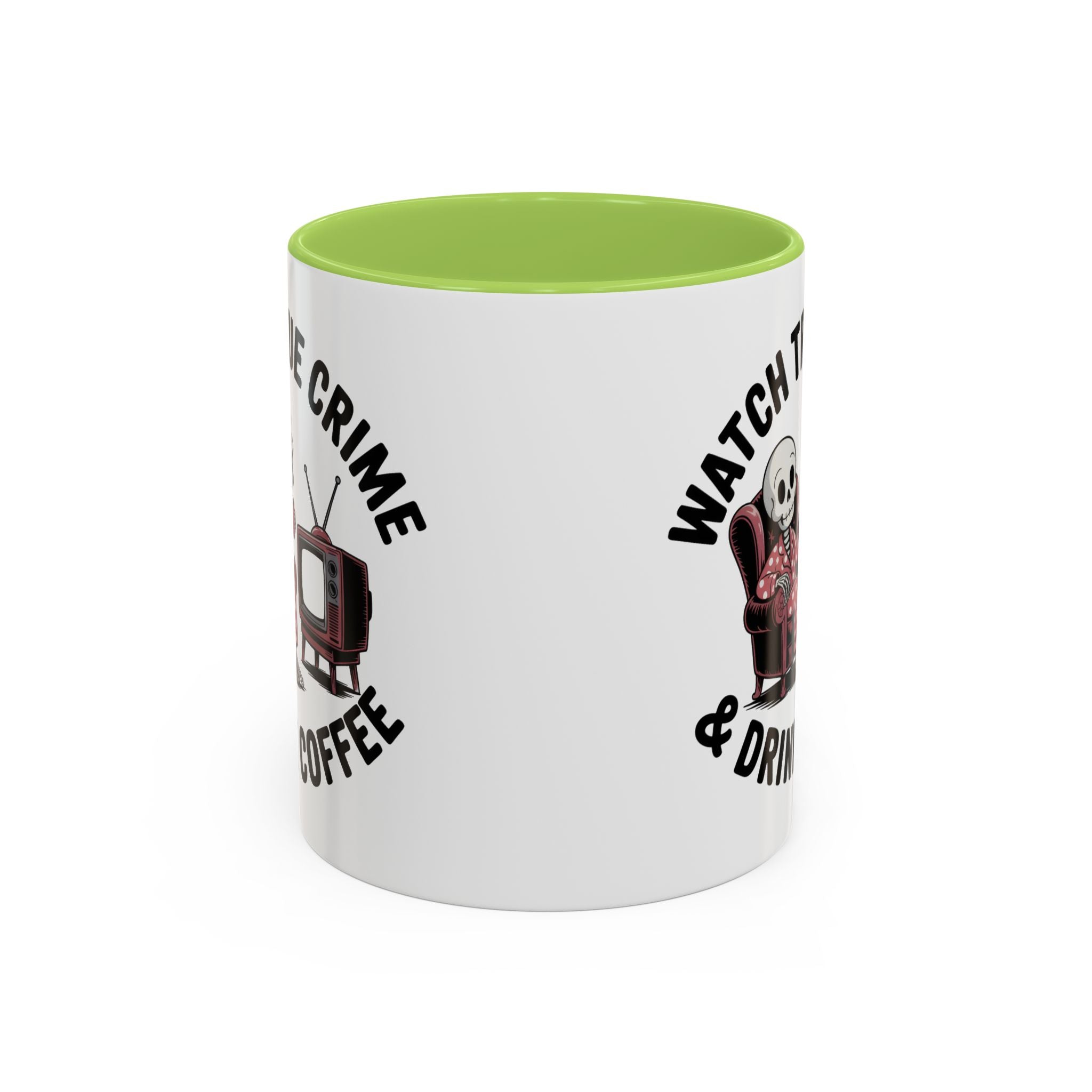 watch True Crime drink coffee  Coffee Mug hobby fun