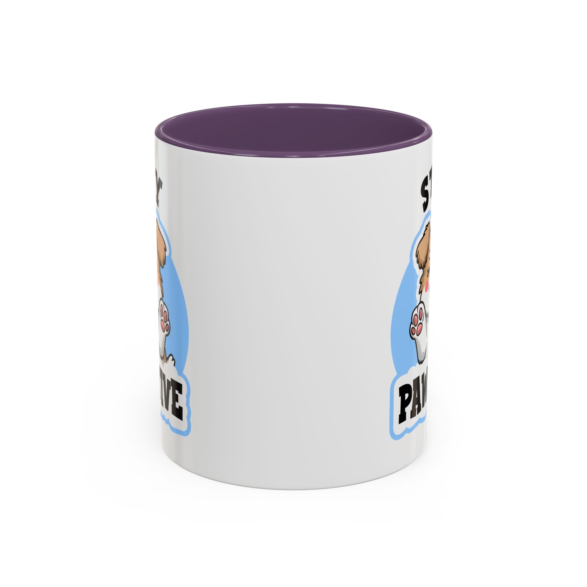 Cute Stay Pawsitive Coffee Mug - Perfect Gift for Dog Lovers mental health