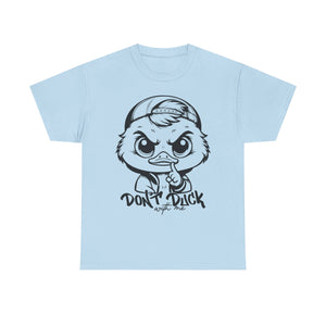 Don't Duck With Me Unisex Heavy Cotton Tee - Fun Cartoon Design Perfect for Casual Days