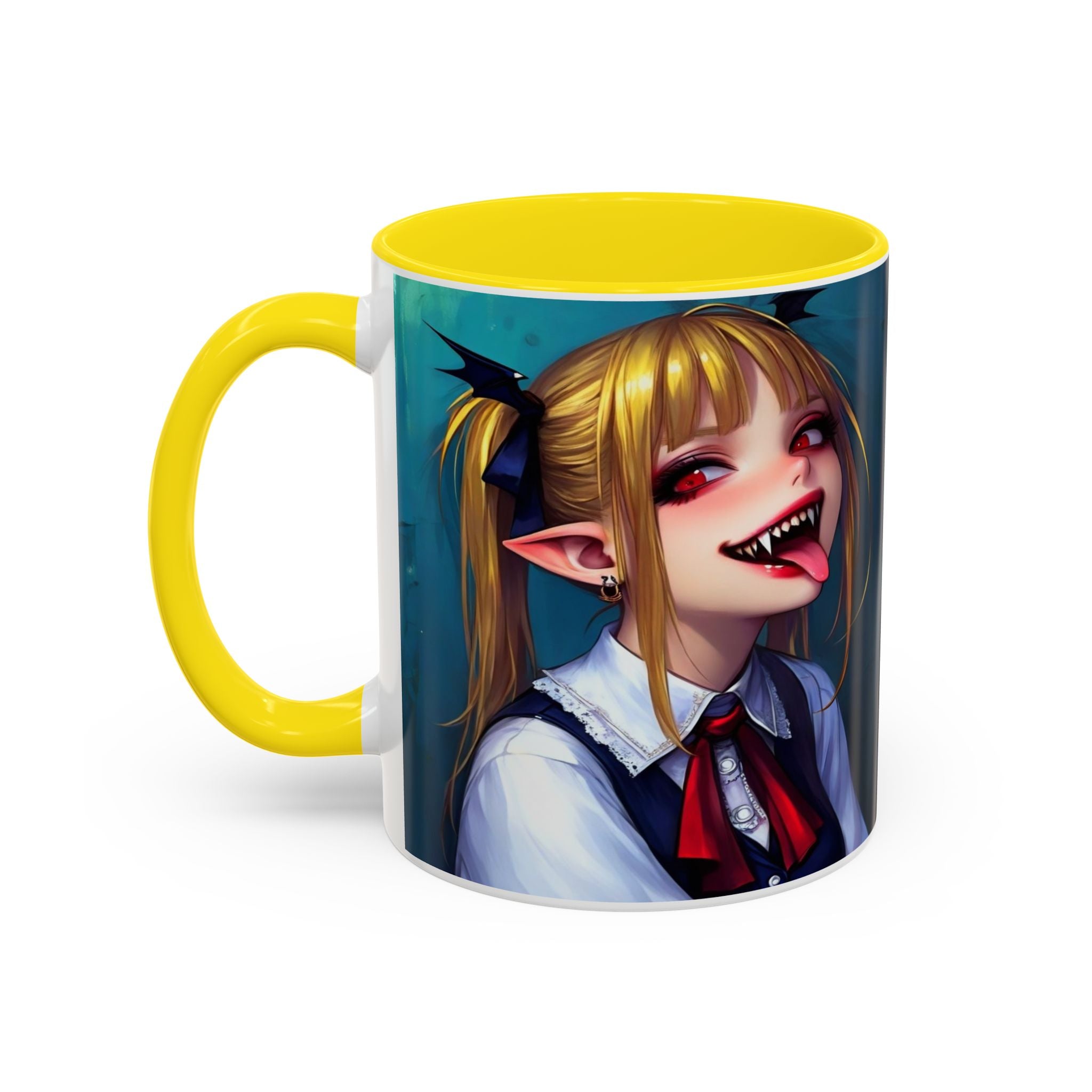 goth vampire girl Gothic Anime Coffee Mug with Edgy Design horror art