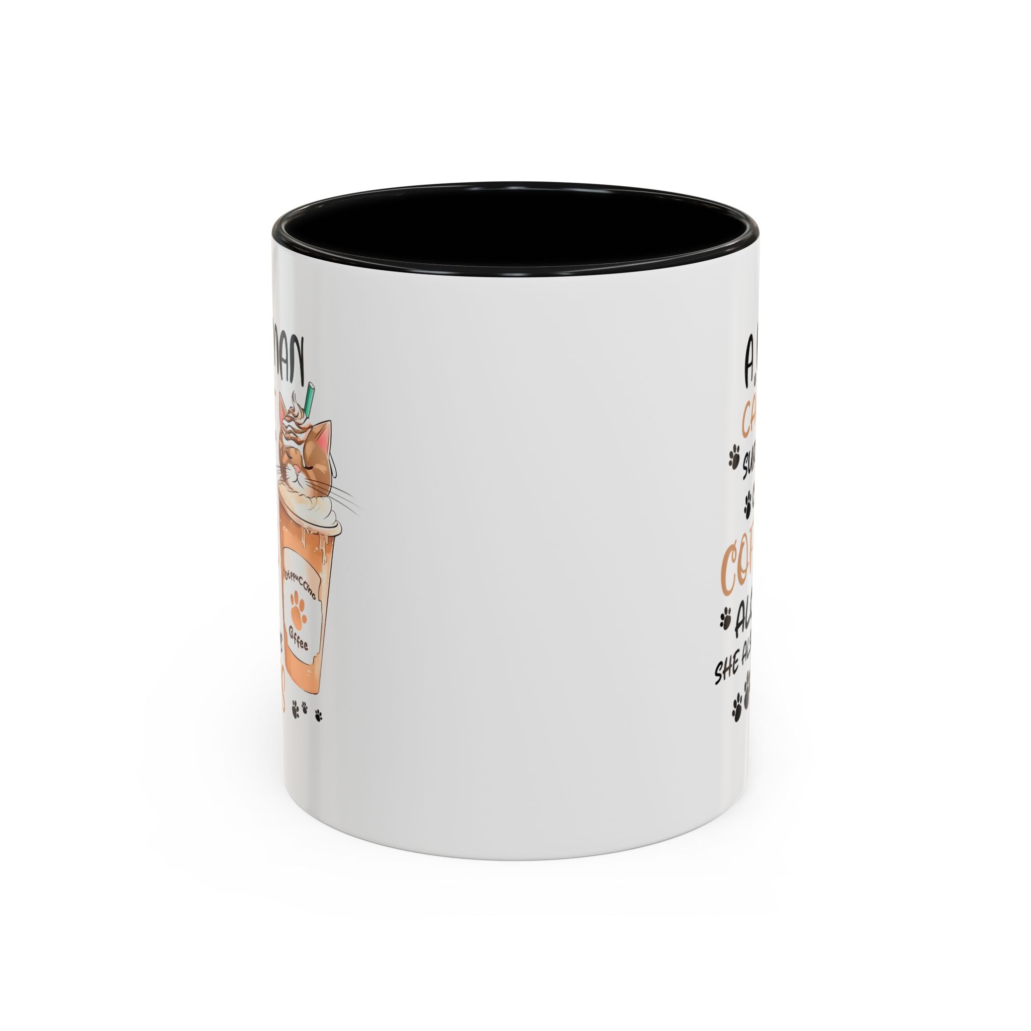 Cat Lover Coffee Mug - "A Woman Cannot Survive on Coffee Alone..."