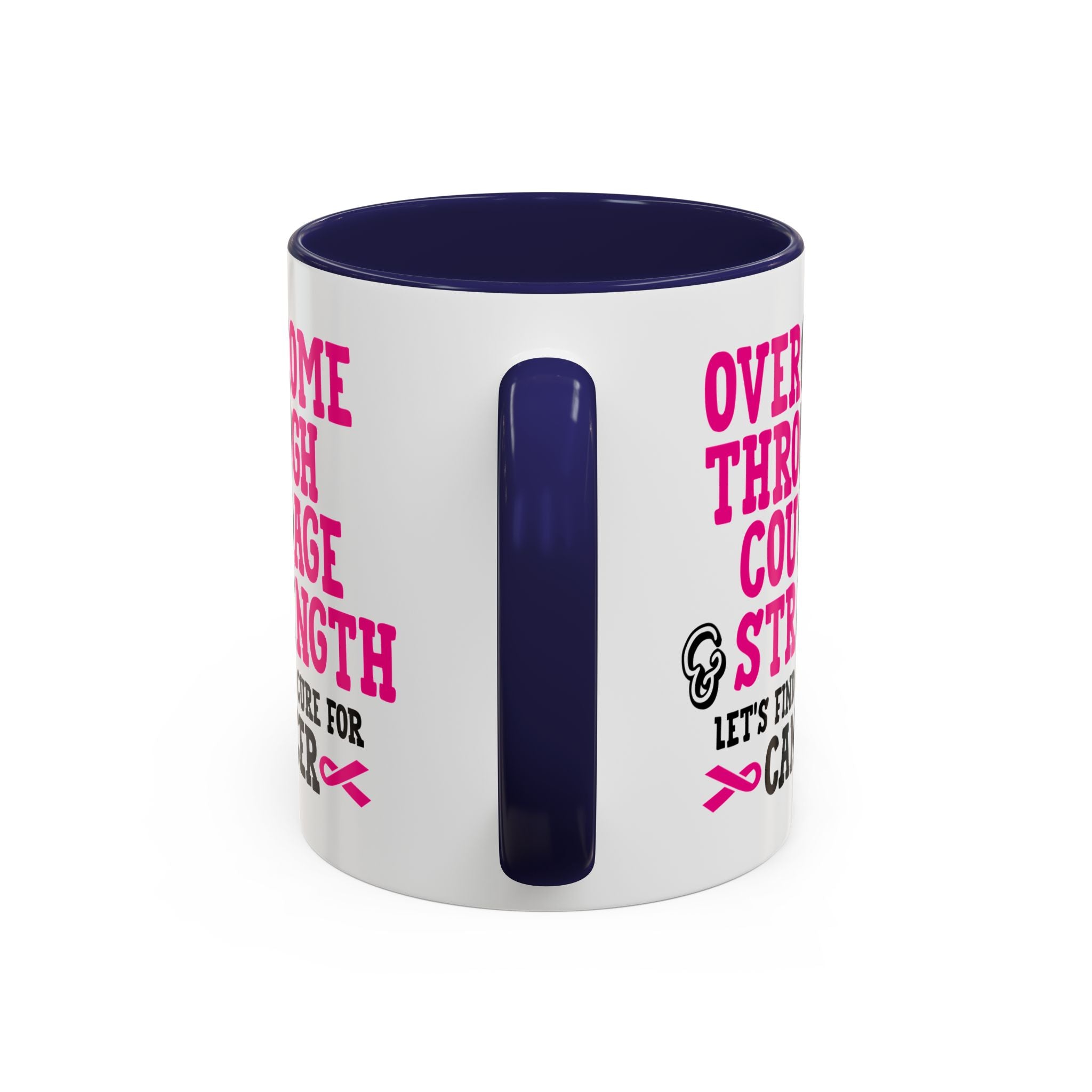 Inspirational Coffee Mug for Cancer Awareness, Gift for Supporters, Fundraising Mug for Breast Cancer, Motivational, 11oz, 15oz