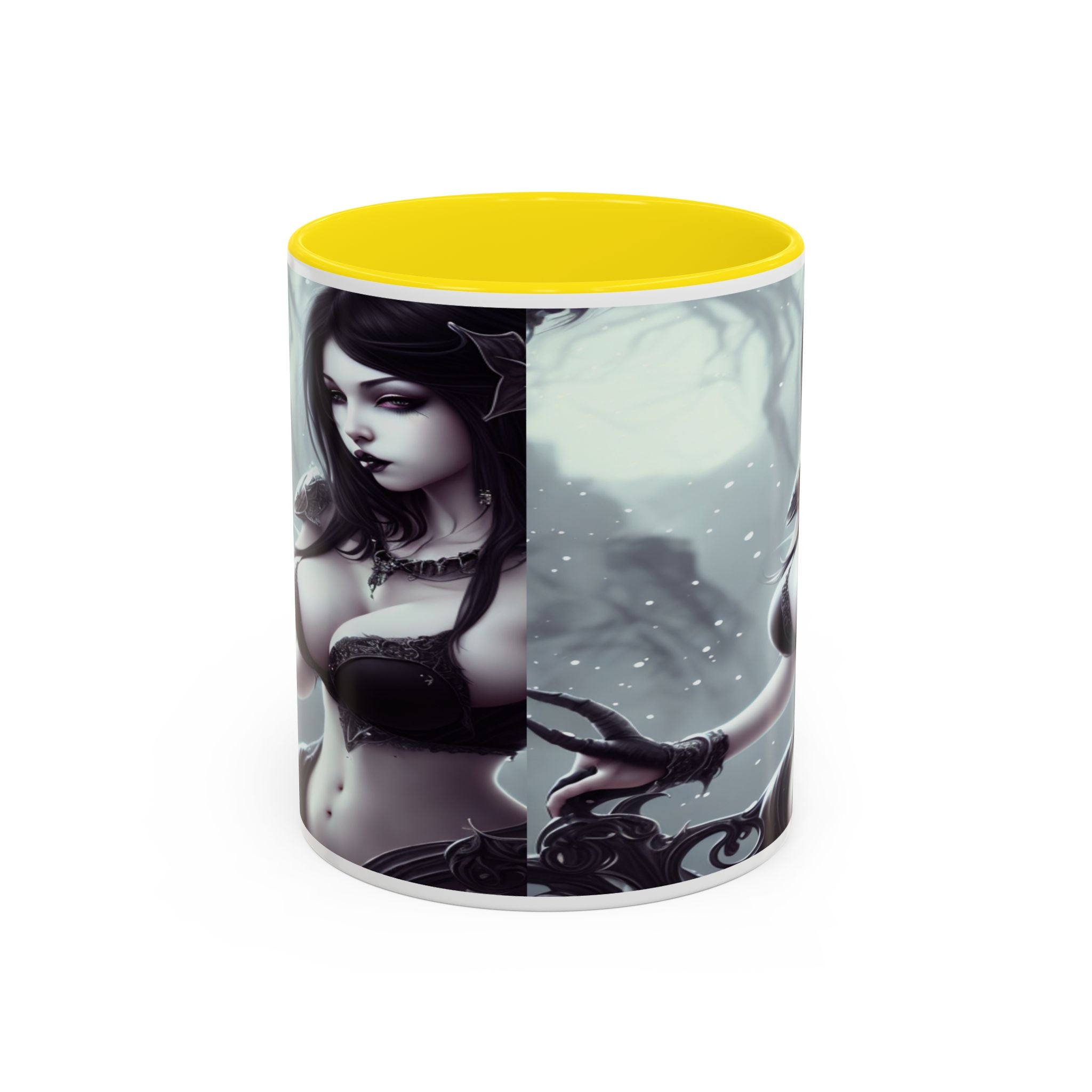 sexy busty woman Gothic Fantasy Coffee Mug – 11oz & 15oz Sculpted Design horror art