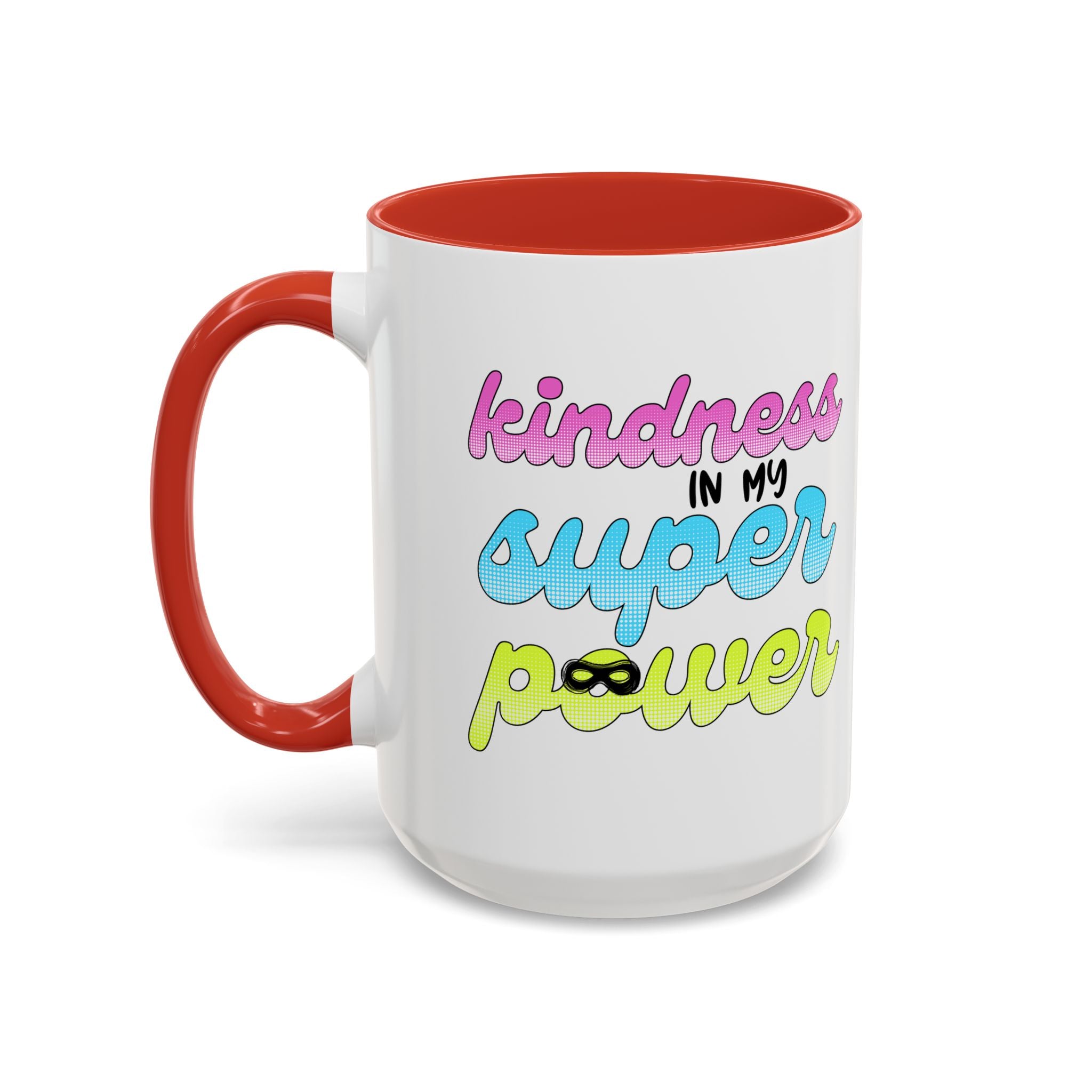 Kindness Superpower Coffee Mug, Inspirational Gift for Friends, Motivational Work Mug, Cute Drinkware for All Occasions, Unique