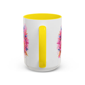 Inspirational Warrior Coffee Mug - Floral Design, Encouragement Gift, Cancer Awareness, Motivational Cup, Supportive Drinkware