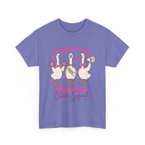 cancer awareness Cheer Squad Goose Tee - Perfect for Cheerleaders, Team Spirit, Bird Lovers, Fun Gifts, Casual Wear