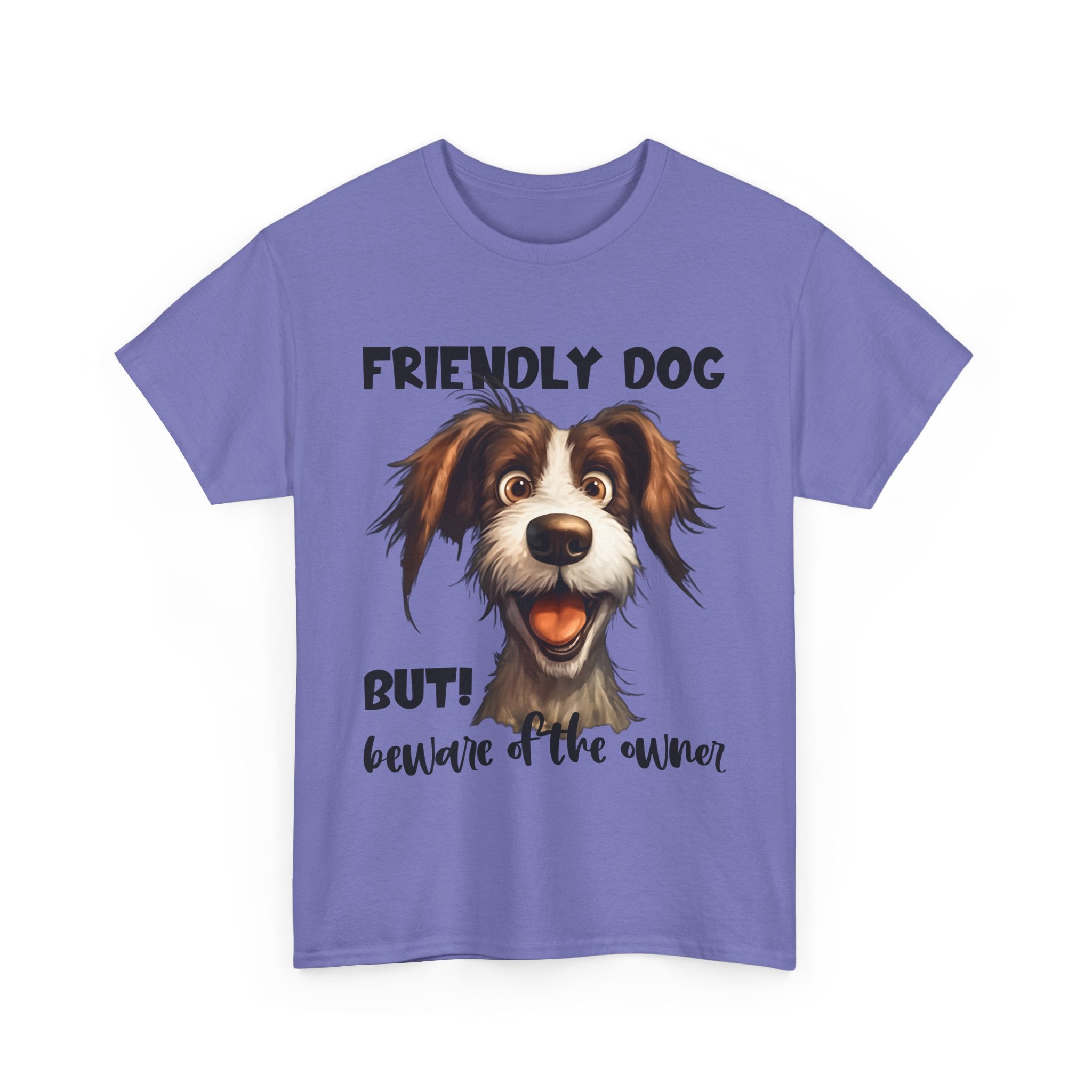 Friendly Dog Unisex Tee - Perfect for Pet Lovers, Gifts for Dog Owners, Casual Wear, Birthday Gifts, Dog-Themed Apparel