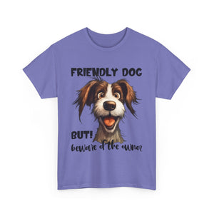 Friendly Dog Unisex Tee - Perfect for Pet Lovers, Gifts for Dog Owners, Casual Wear, Birthday Gifts, Dog-Themed Apparel