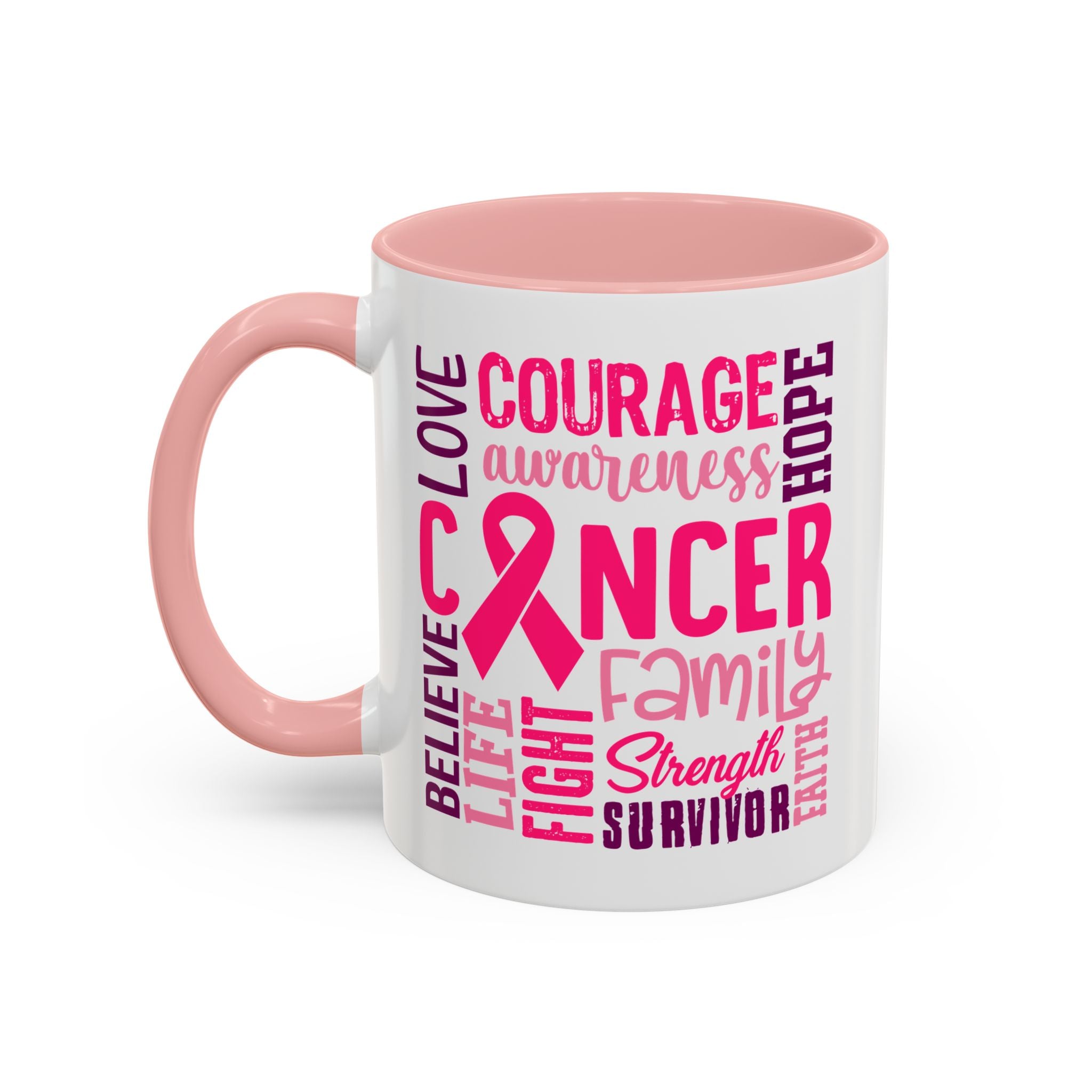 Inspirational Cancer Awareness Coffee Mug, Support Gift, Hope for Survivors, Breast Cancer Month, Motivational Mug, Encouragement Mug