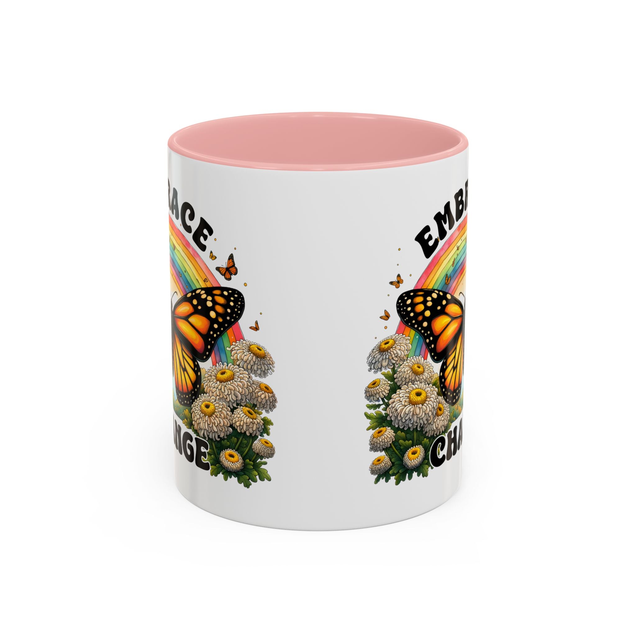 Embrace Change Butterfly Coffee Mug – Inspirational Gift for Nature Lovers