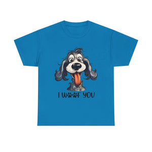 Cute Dog Lover Tee | I WOOF You T-Shirt, Pet Lover Gift, Dog Mom Shirt, Casual Wear, Anniversary Gift