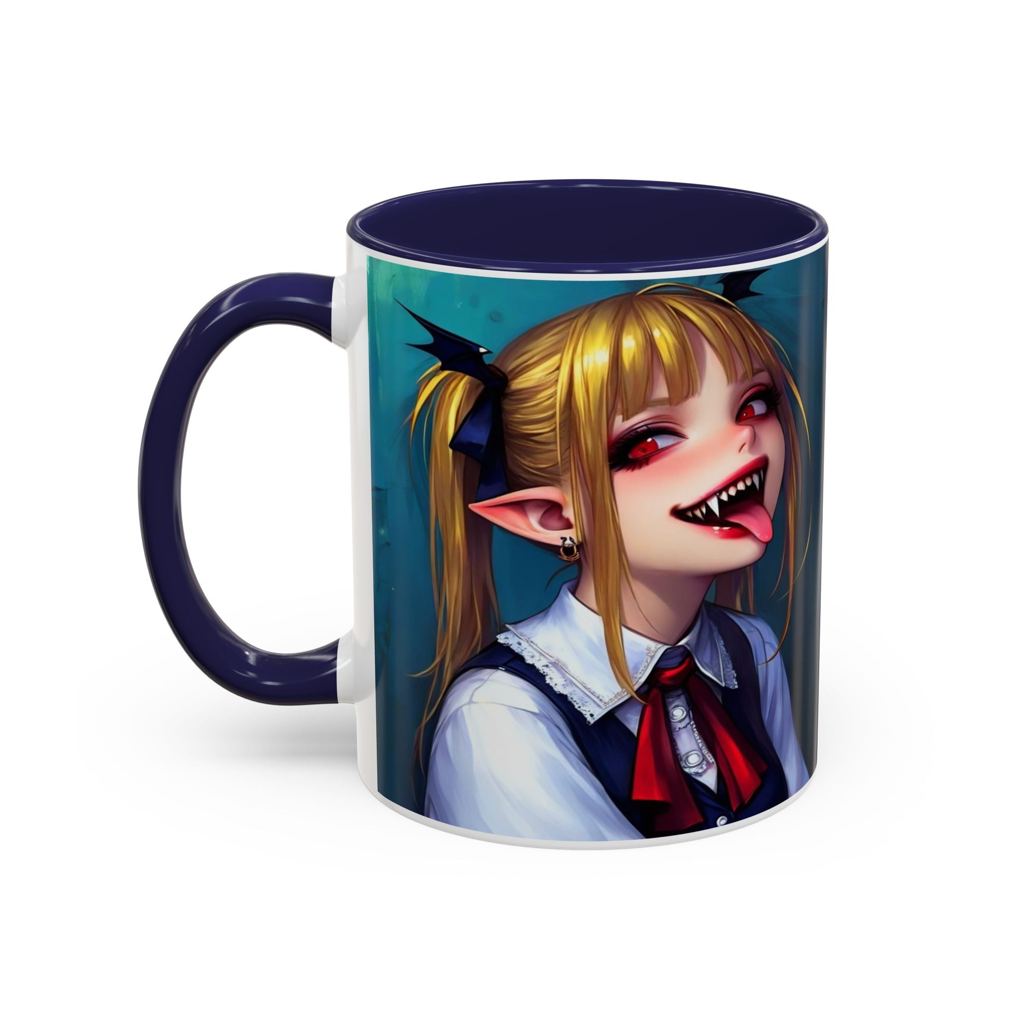 goth vampire girl Gothic Anime Coffee Mug with Edgy Design horror art