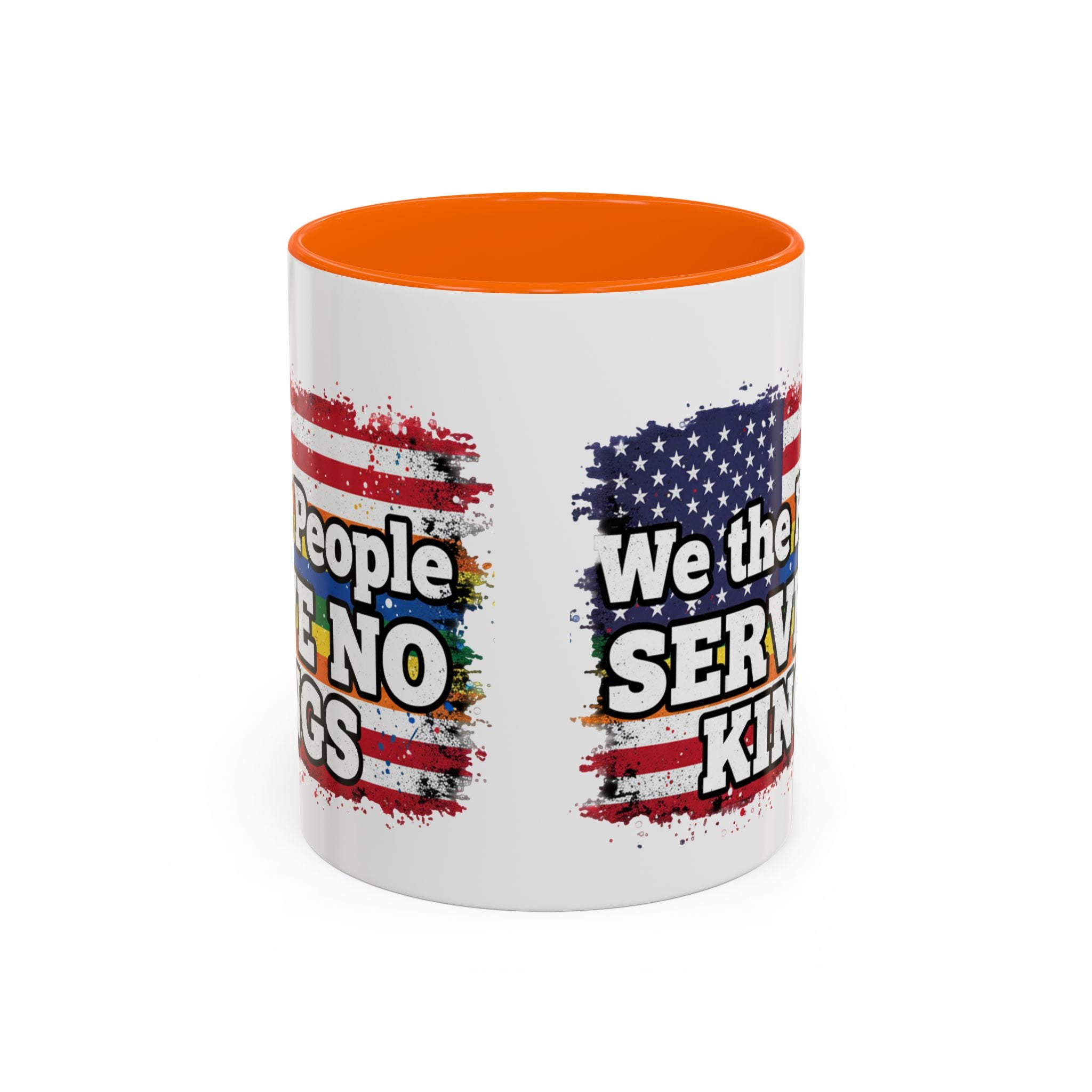 Patriotic Coffee Mug – "We the People Serve No Kings"