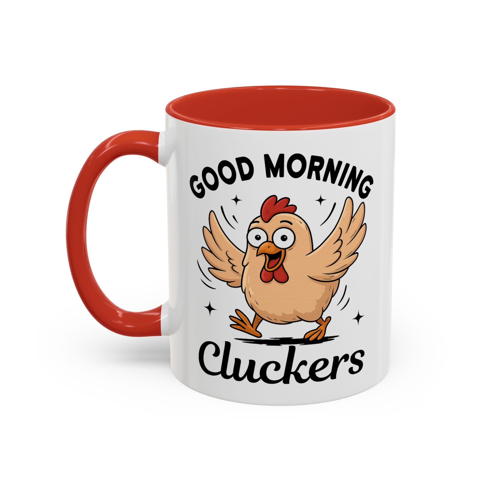 Good Morning Cluckers Coffee Mug — Funny Chicken Farmhouse Ceramic Mug (11/15oz) sarcasm