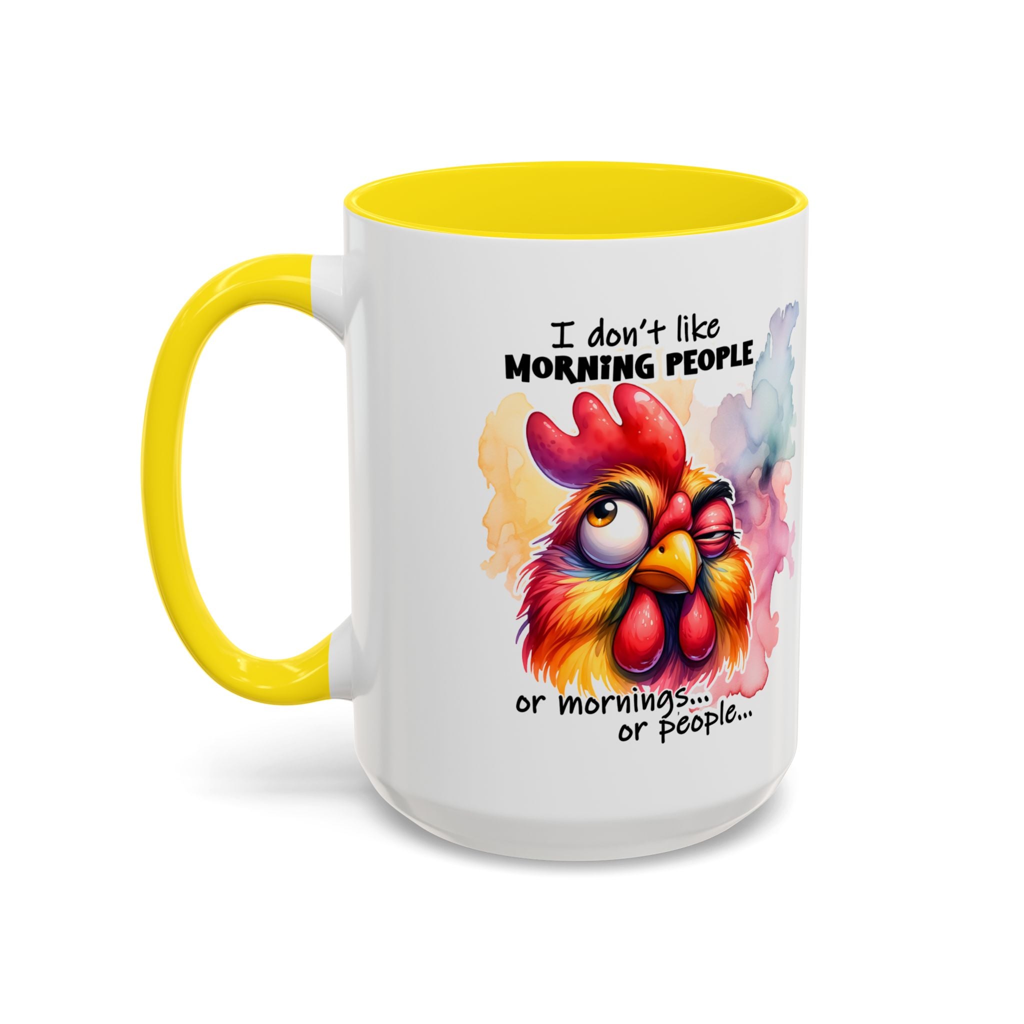 Funny Morning Coffee Mug, Rooster Mug, Gift for Coffee Lovers, Morning People, Humor Mug for Friends