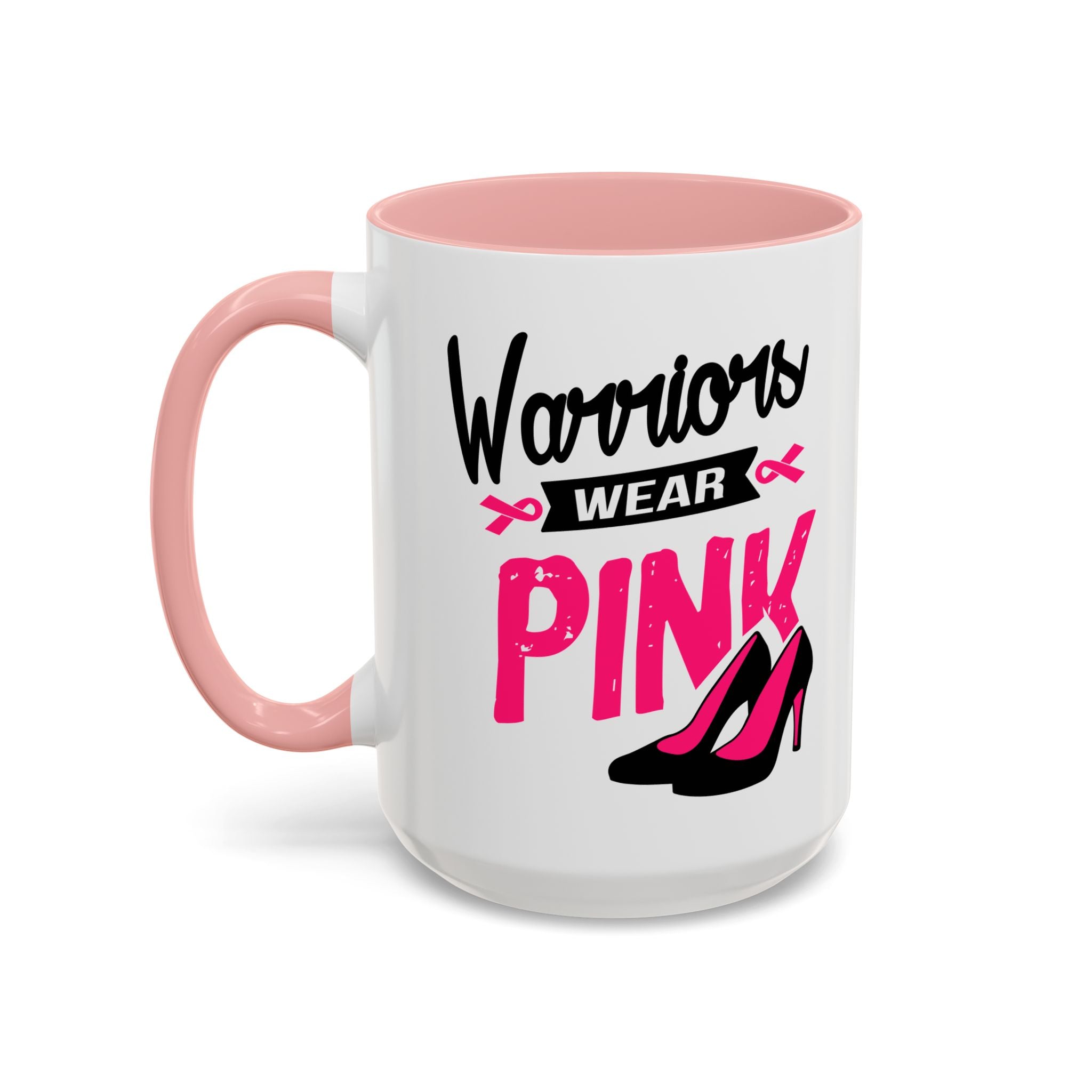 Breast Cancer Awareness Coffee Mug, Inspirational Gift, Warrior Mug, Pink Ribbon Awareness, Supportive Beverage Cup