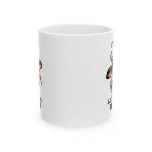 Funny Cow eye rolling sarcasm coffee  Mug | Cute Gift  Cow Print Coffee Cup | Unique Kitchen Decor | Humorous Gift for Birthdays